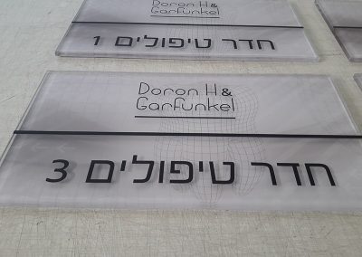 שלט עבור חדר טיפולים