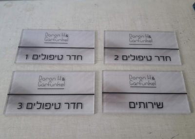 שלטים לחדרי טיפול